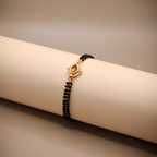 Drop Golden-Black Mangalsutra Bracelet