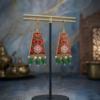 Royal Blue Meenakari Earrings